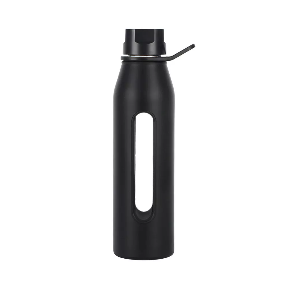 Takeya Classic Glass Water Bottle with Silicone Sleeve and Twist Cap